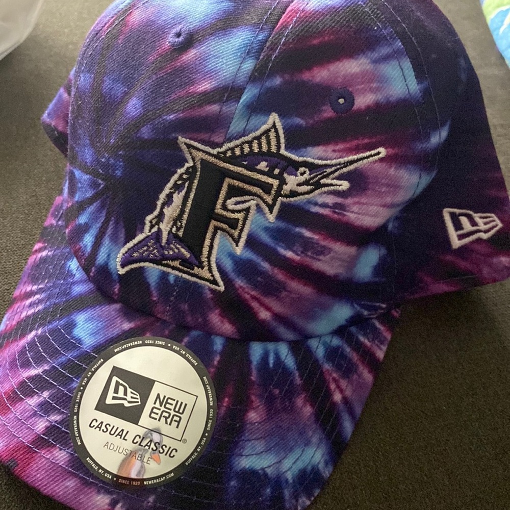 New Era MLB Florida Marlins, Tie Dye Adjustable